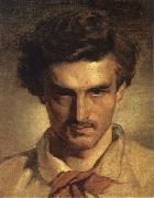 Anselm Feuerbach Self-Portrait oil painting on canvas